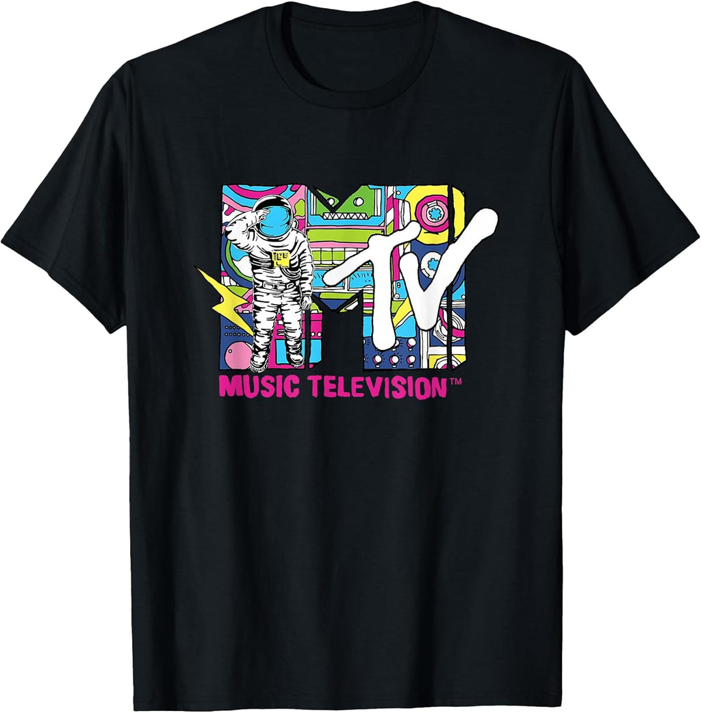Retro Bubble Art Vintage Moon Man T-Shirt