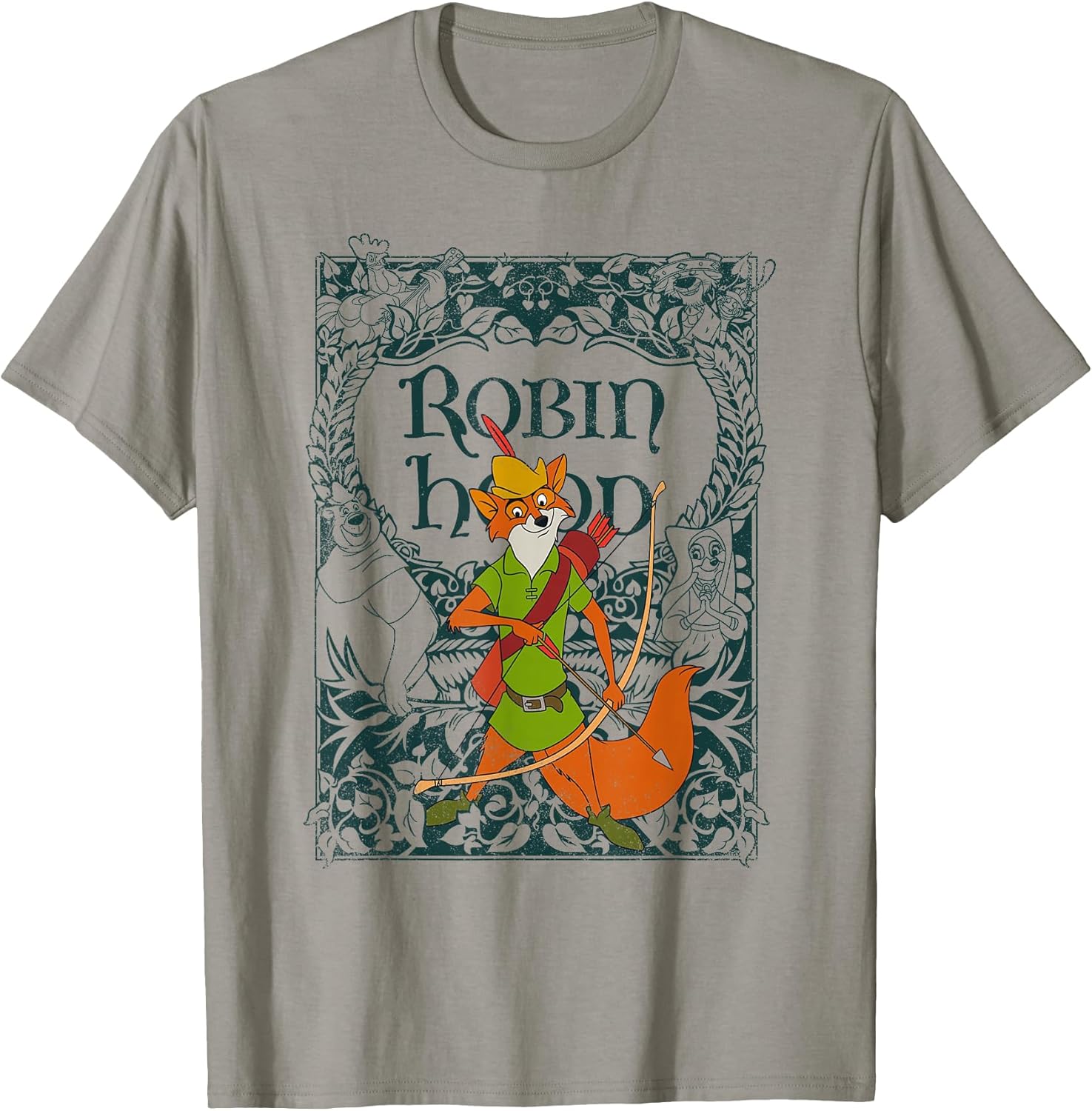 Robin Hood Retro Vintage Distressed T-Shirt Small