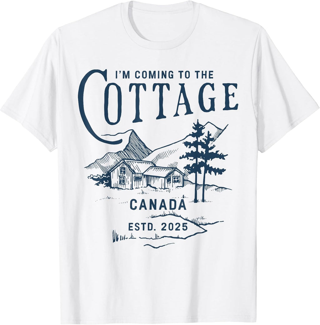 Coming Cottage Canada Estd. 2025 Retro Vintage T-Shirt
