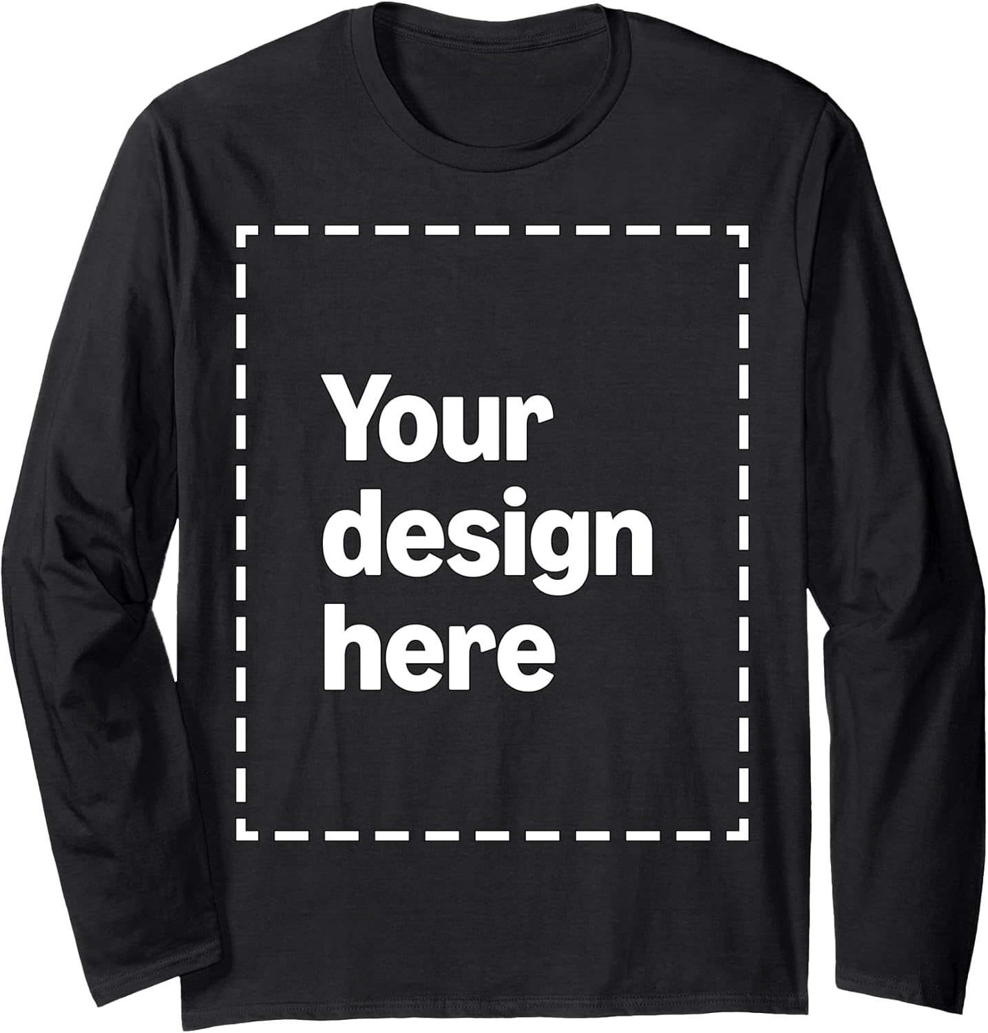 Custom Long Sleeve T-Shirt with Your Image for Men and Women by Modify by Amazon Merch on Demand
