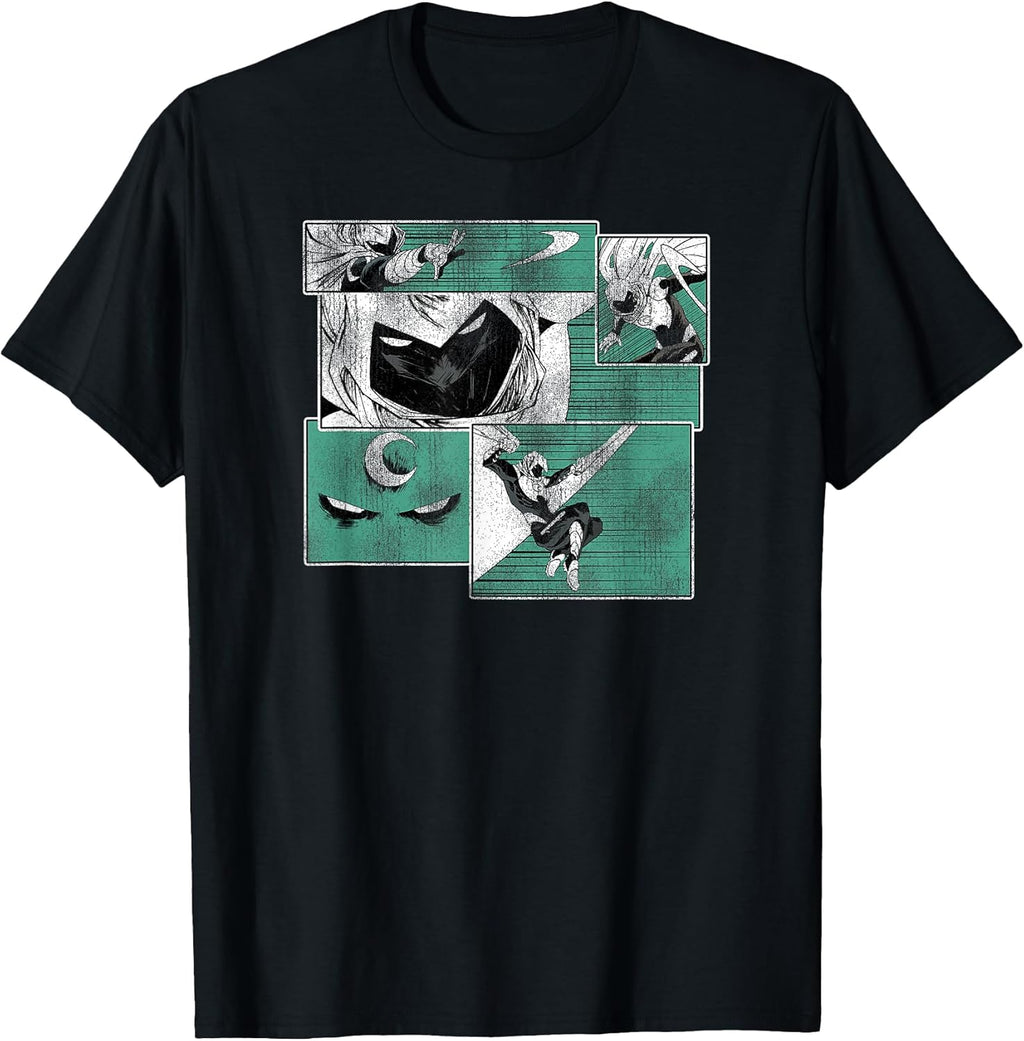 Moon Knight Graphic Comic Panels T-Shirt