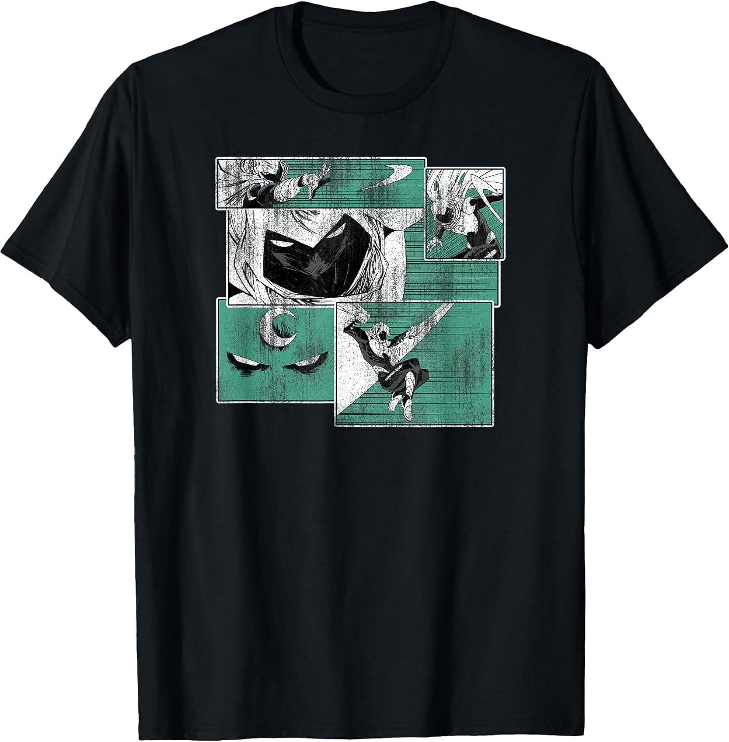 Moon Knight Graphic Comic Panels T-Shirt