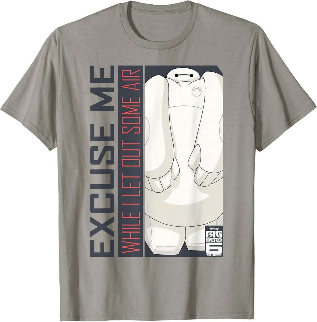 Big Hero 6 TV Series Baymax Excuse Me Graphic T-Shirt T-Shirt