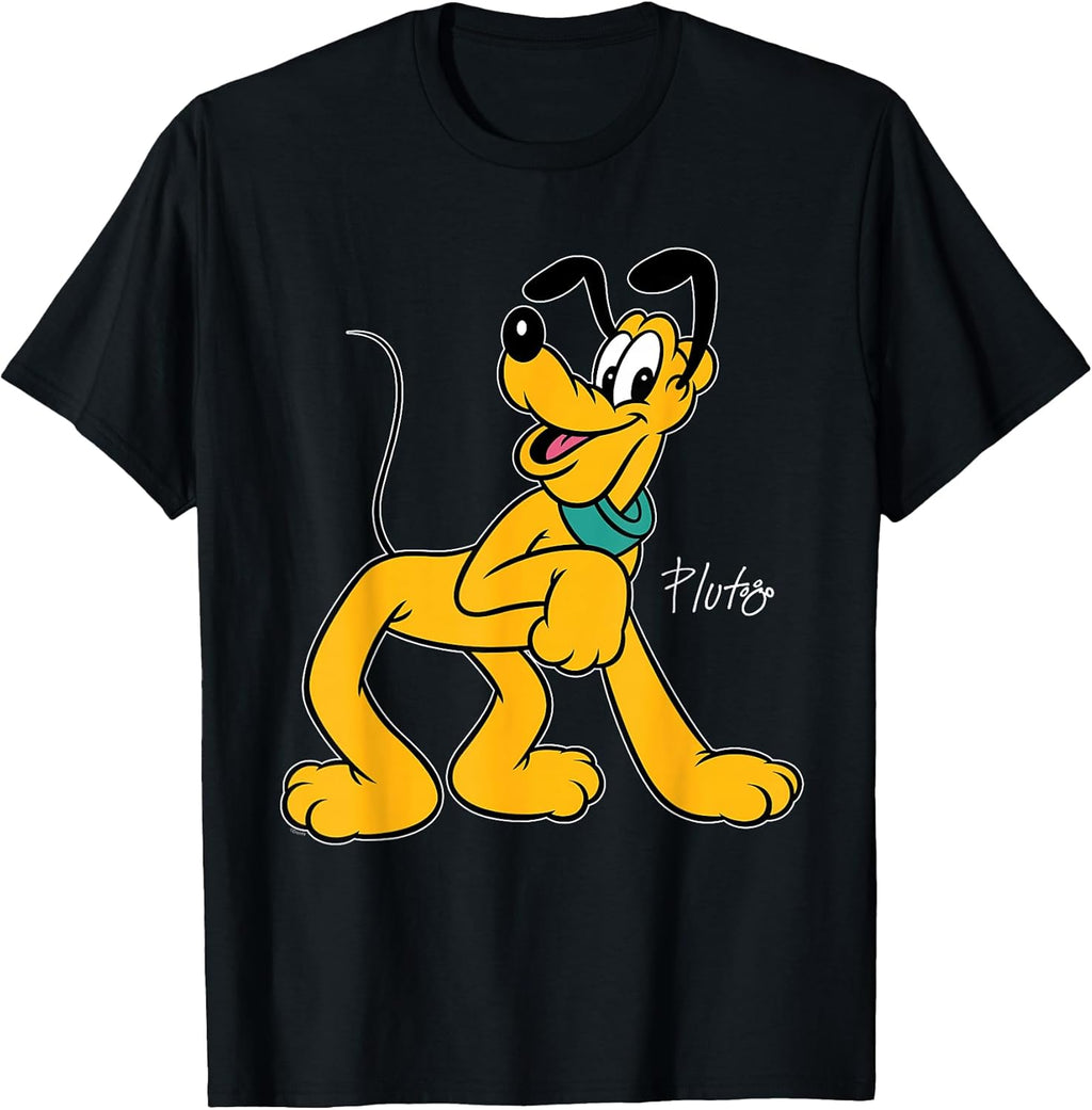 Pluto The Dog Retro Character Pose Trip Matching T-Shirt