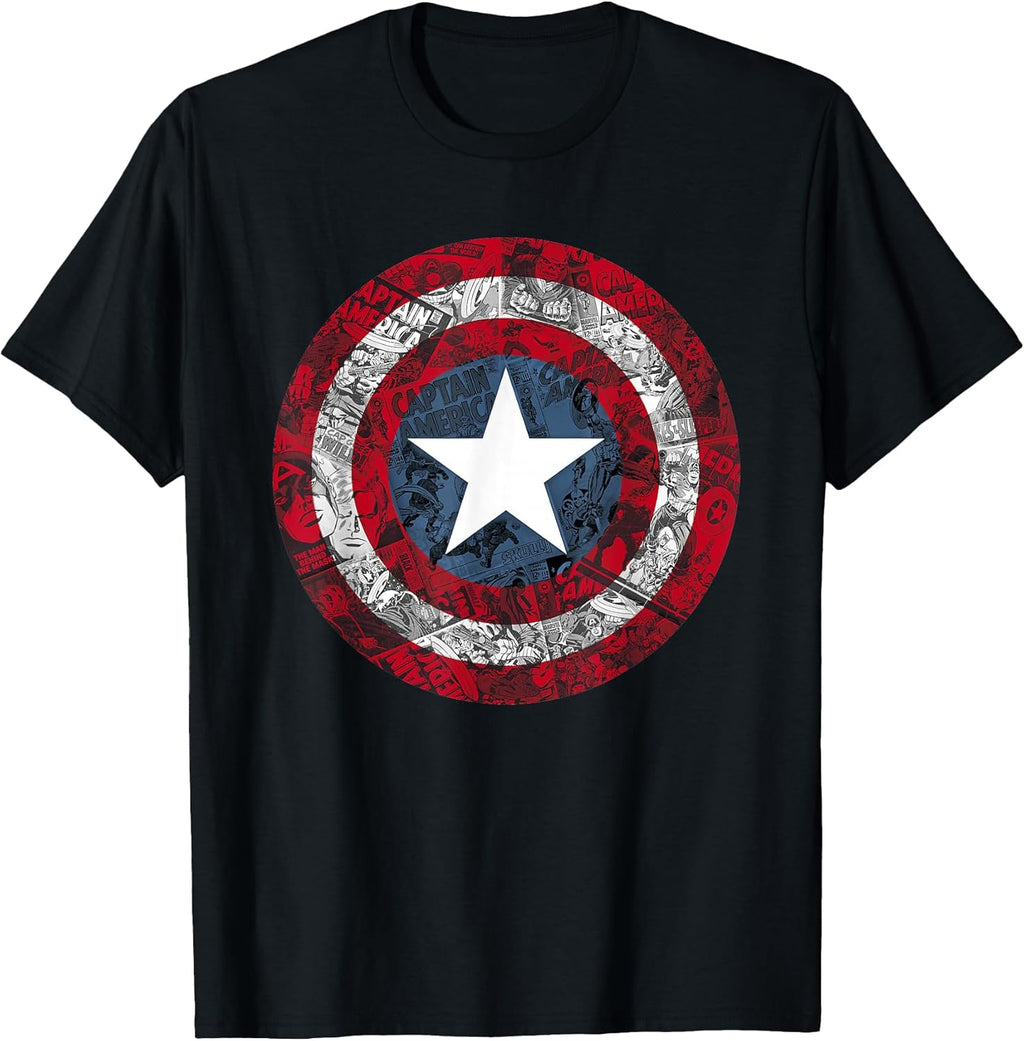 Captain America Avengers Shield Comic T-Shirt