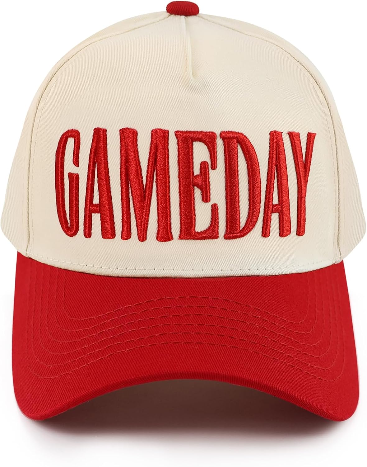 Game Day Hat for Women Men Vintage Embroidered Football Softball Basketball Caps Baseball Tennis Hats Gifts