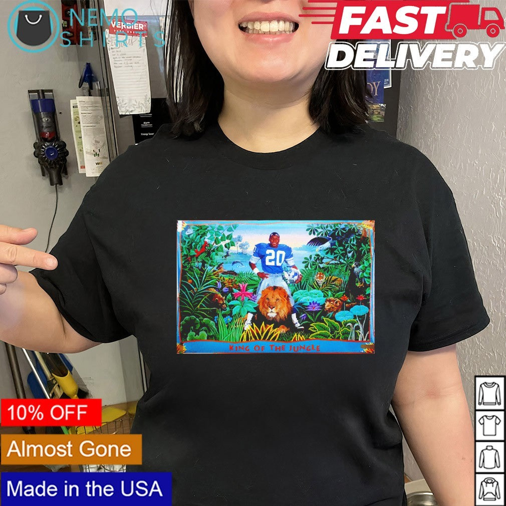 King of the Jungle Detroit Lions Barry Sanders shirt