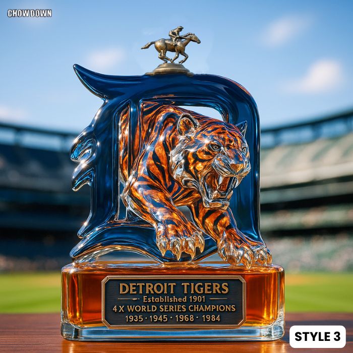 BEST Detroit Tiger World Champion Whisky Bottle