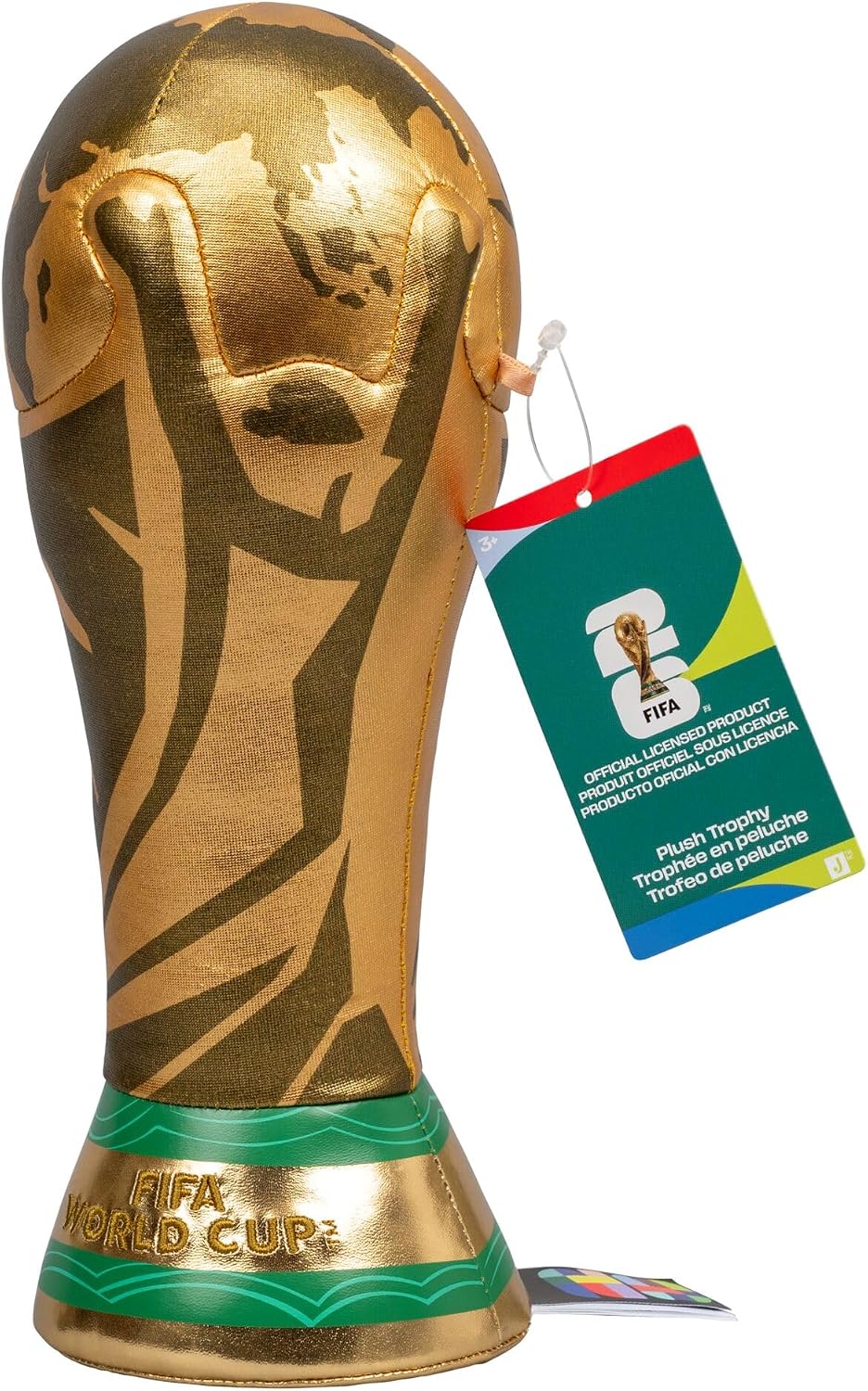 Jazwares FIFA® JPFI00012 World Cup 26™ Plush Cup, 9.84 in, Official Collector's Item 2026, Ages 3+, Official Product