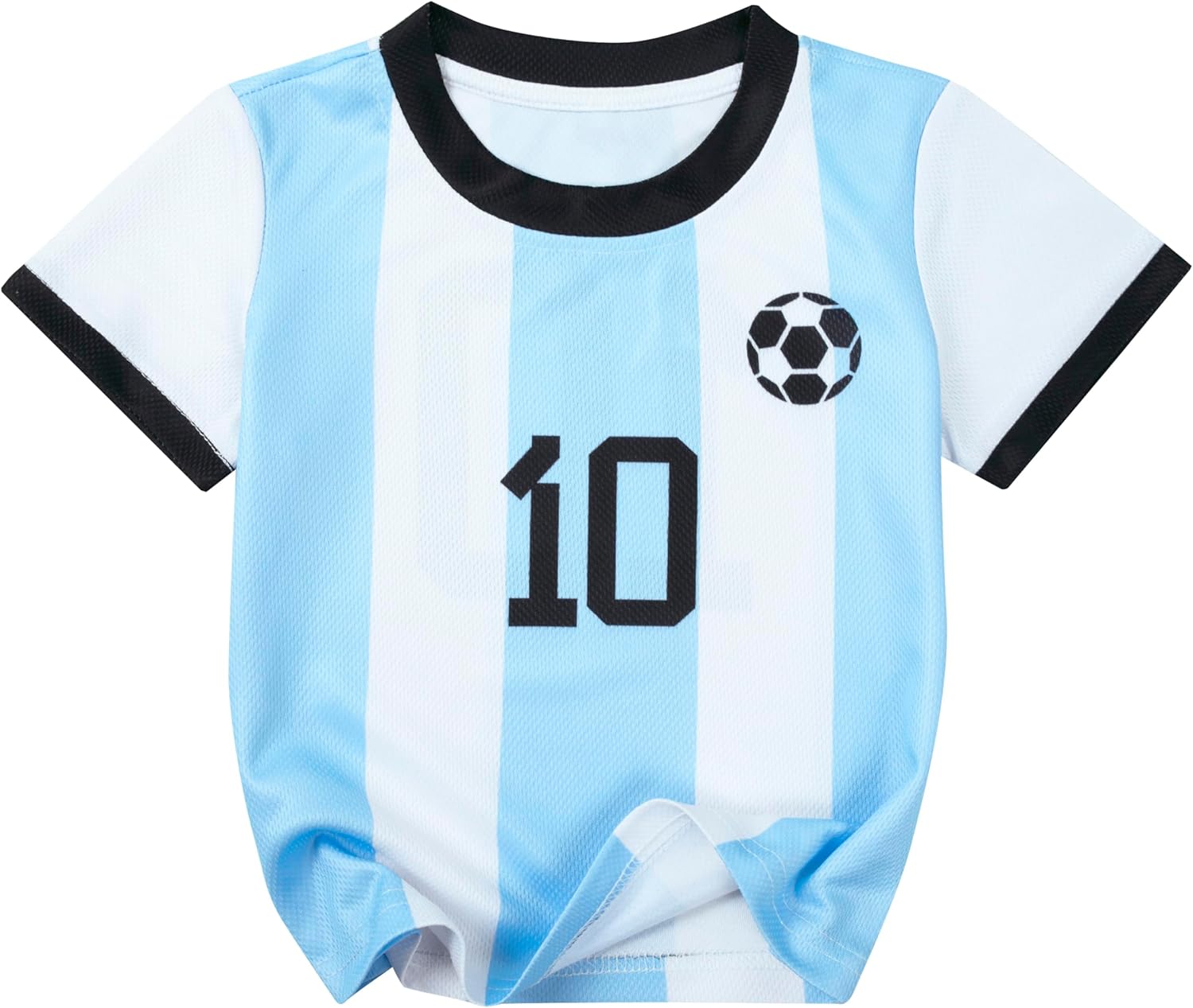 Soccer Jersey Kids Boys Argentina Jersey Shirt Soccer Boys Tshirts Round Neck Short Sleeve Top