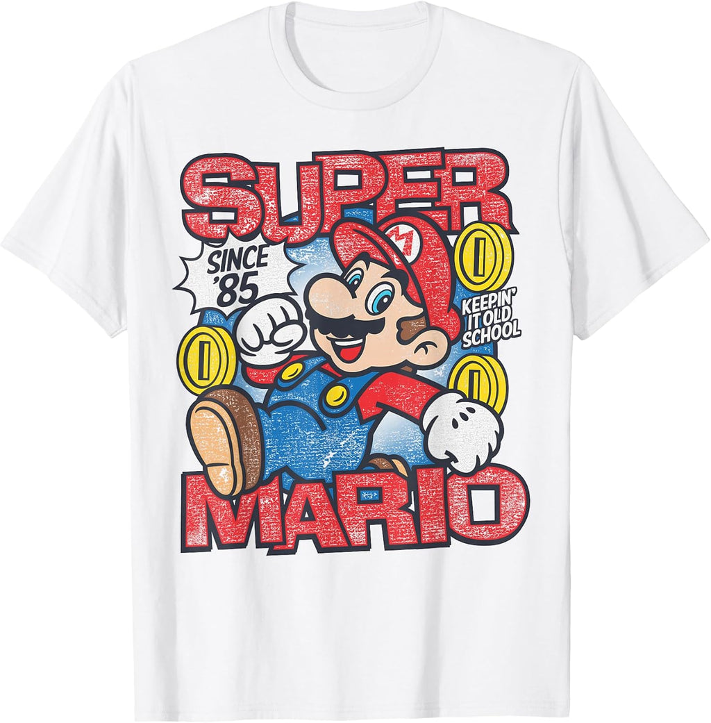 Bros Mushroom Kingdom Since '85 Vintage T-Shirt