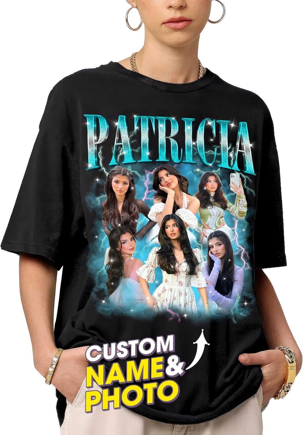 Custom Bootleg Rap Tee Shirt for Boyfriend Girlfriend Custom Face Tshirt Vintage Graphic Shirt Gift Idea Birthday