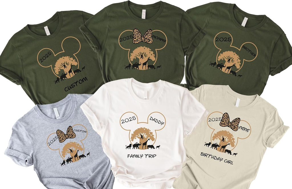 Custom Animal Kingdom Shirt, Family Matching Shirts 2026, Safari Family Matching Shirts, Vacation 2026 Tees, Family Matching T-Shirts for Adults, Toddlers, Youth