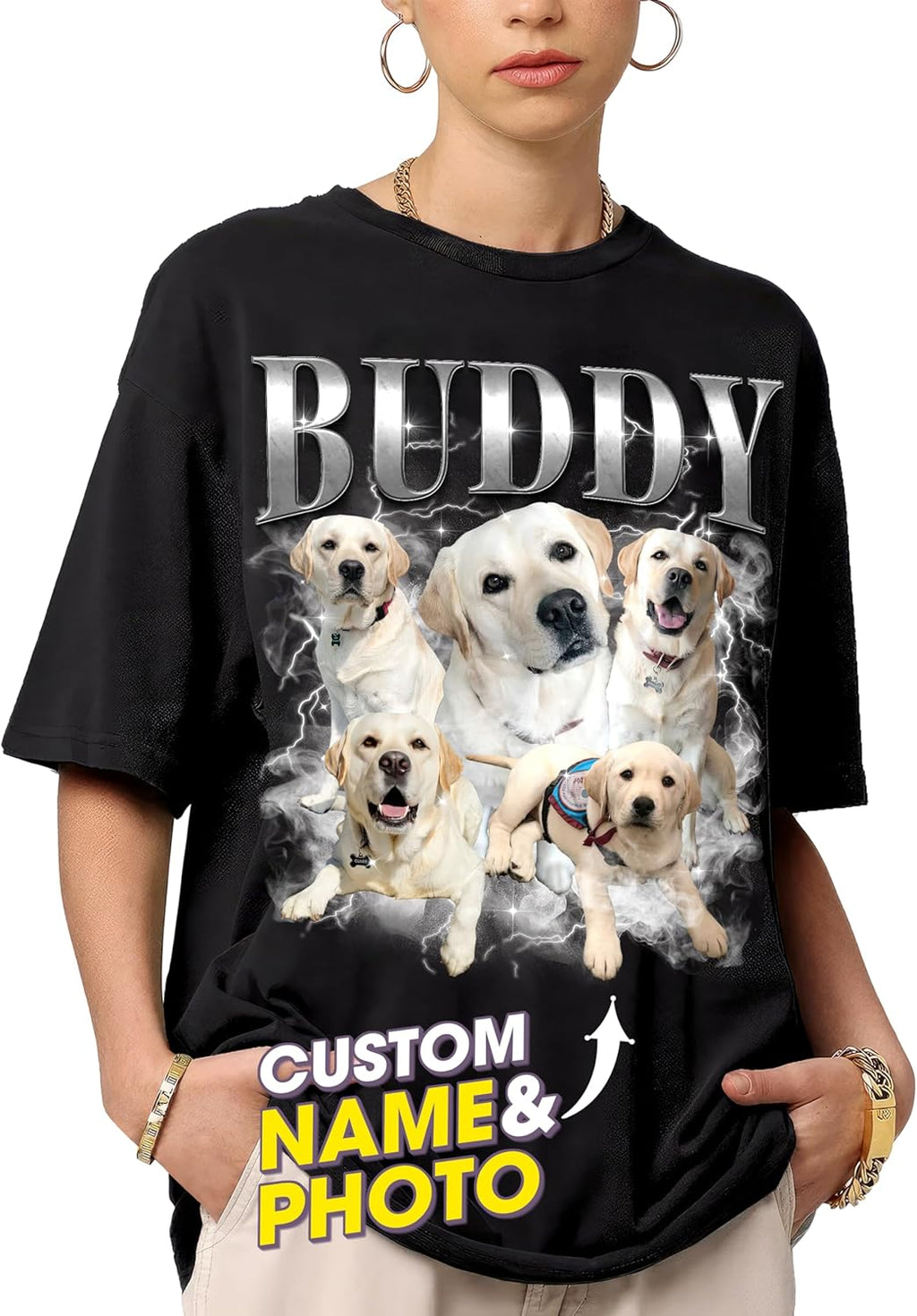 Custom Your Own Bootleg Rap Shirts for Boyfriend Girlfriend Face Shirt with Photo Gift for Him Her Pet Lovers