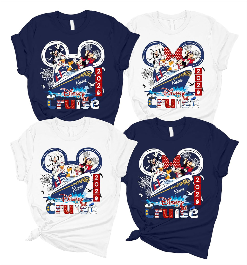 Personalization Cruise Vacation 2026, Family Matching Shirt, Family Cruise 2026 Trip Tee, Custom Cruise Line Shirts, Magical Sea Vacation Outfits