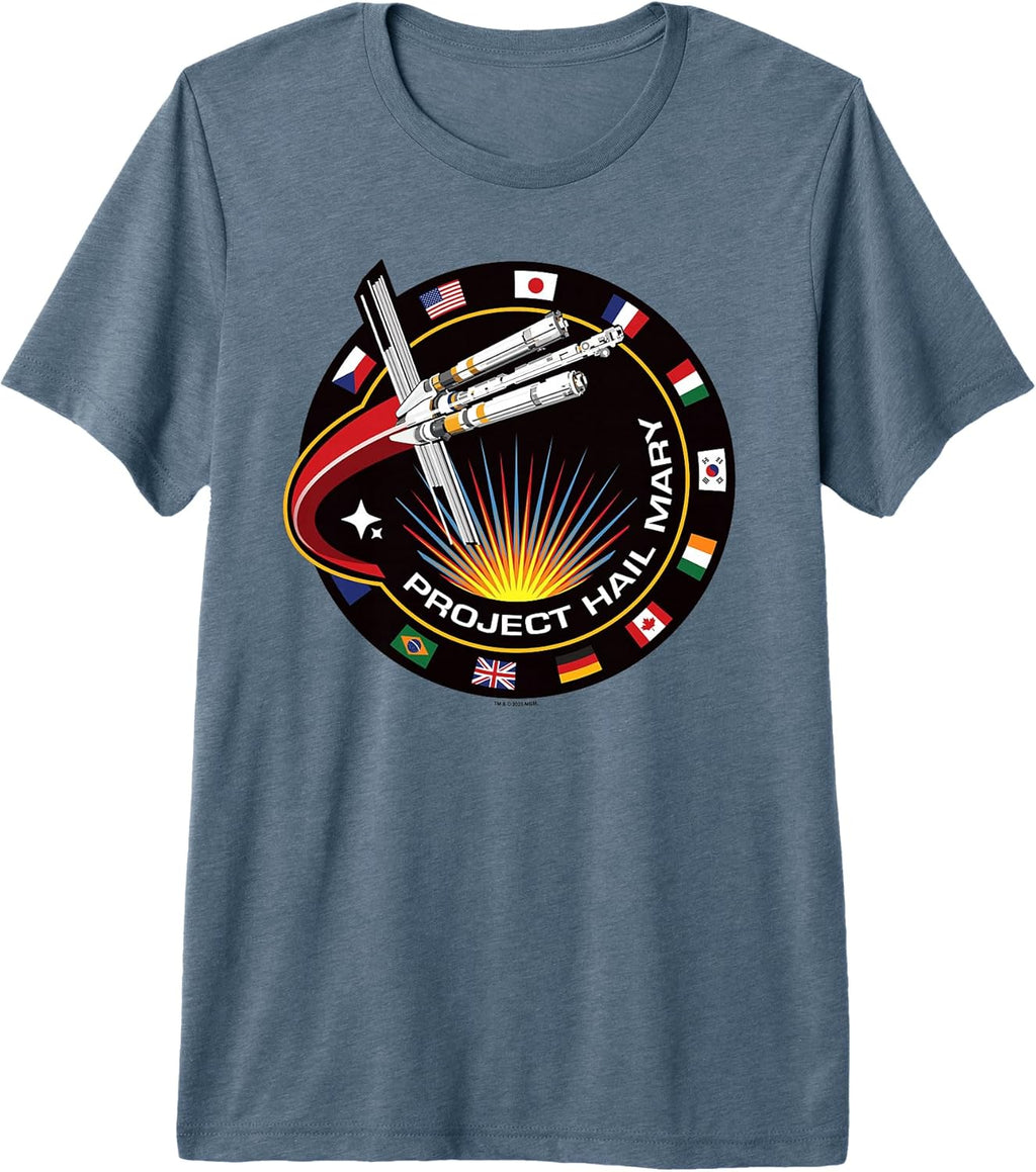 Spaceship Mission Badge Poster Premium Tri-Blend T-Shirt