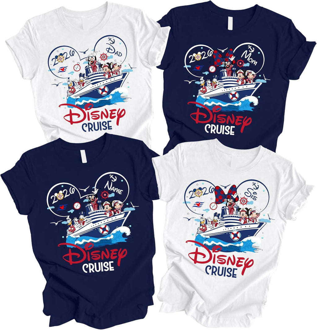 Custom 2026 Cruise Family Matching Shirt, Family Cruise 2026 Trip Tee, Personalized Cruise Line Shirts, Magical Sea Vacation