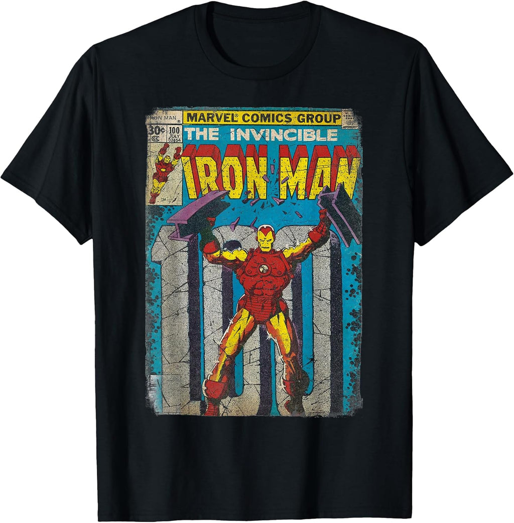 Iron Man Classic Retro Comic Vintage Cover Graphic T-Shirt T-Shirt