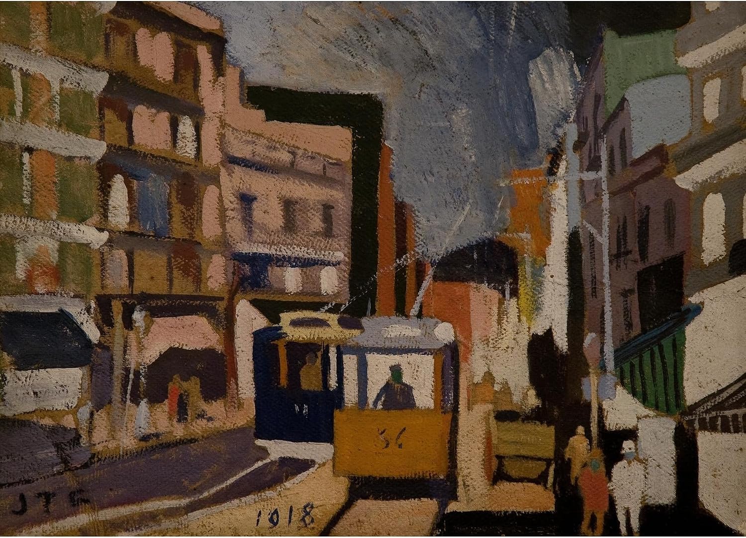 ArtDirect City Landscape (1918) Unframed Art Print Giclee Poster by Joaquín Torres-García - Ready for Framing with Customization Sizes 10x7, 14x10, 20x14, 33x24, 48x34 and 60x43 inches (913085ab)