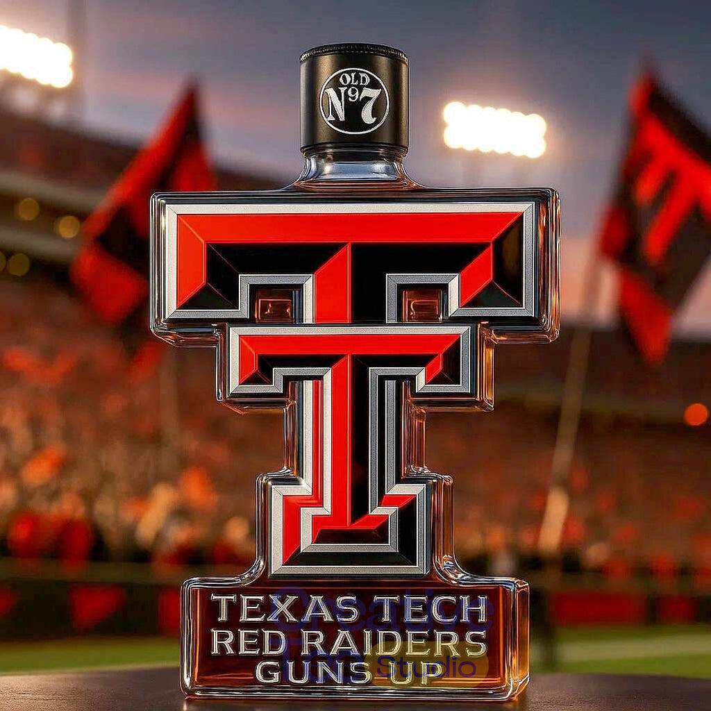 Texas Tech Red Raiders “Guns Up” Limited Edition Whiskey Bottle