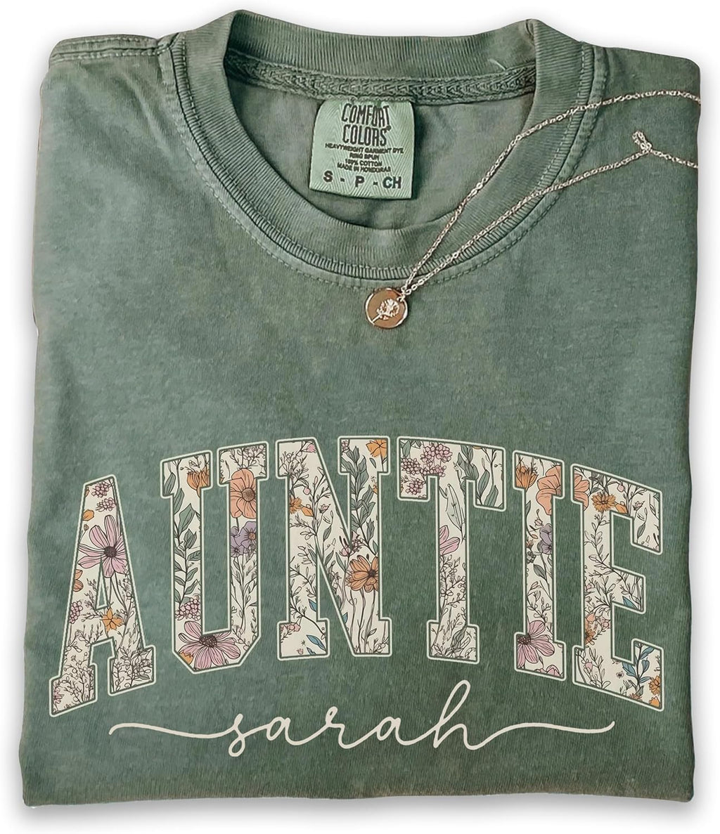 Personalized Auntie Shirts Women, Custom Aunt Shirt, Auntie Sweatshirt, Hoodie, Gifts For Aunt, Christmas 2025