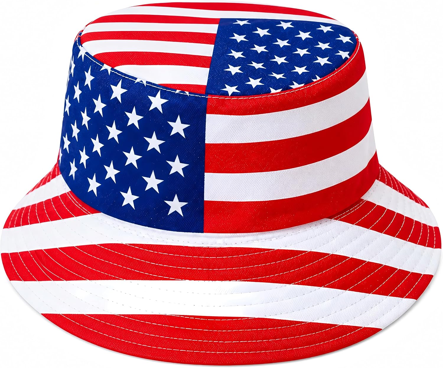 World Cup Bucket Hat, Soccer Fan Support Hat, Patriotic Digital Print Sun Cap