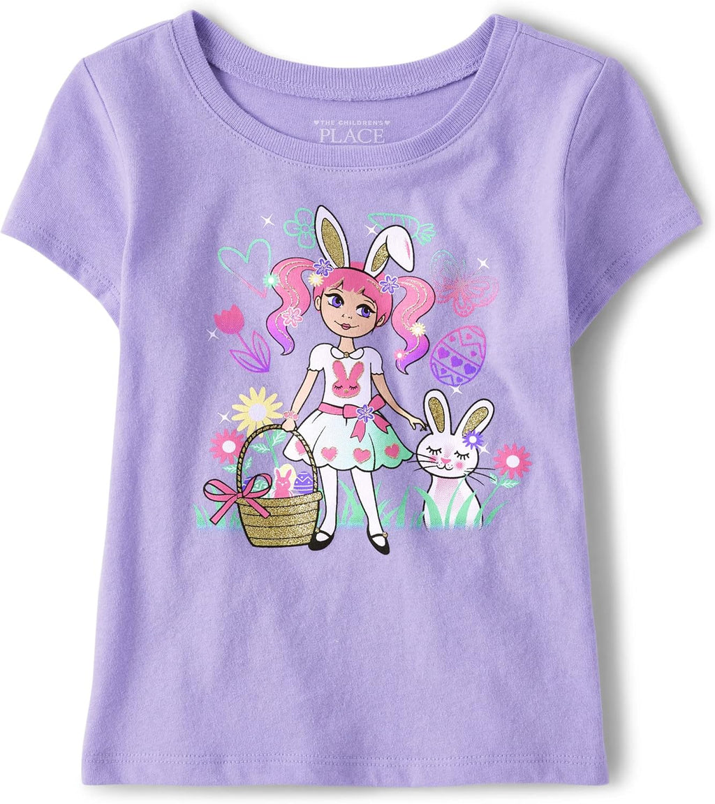 Baby-Girls and Toddler All Holidays,Birthdays Short Sleeve Graphic T-Shirts