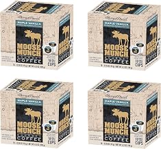 Moose Munch Single Serve Coffee (4/18 Count Boxes, Maple Vanilla)