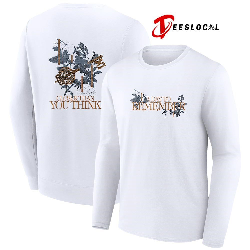 A Day To Remember closer than you think floral shirt