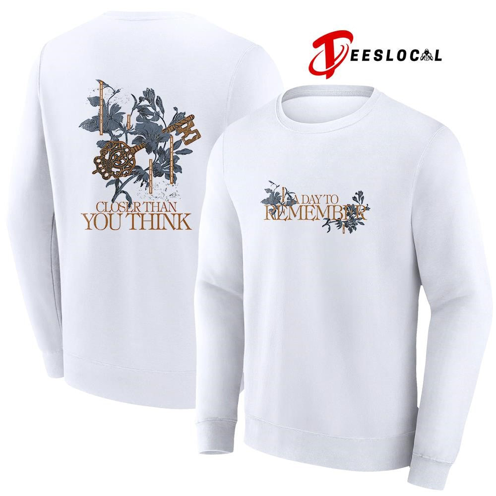 A Day To Remember closer than you think floral shirt