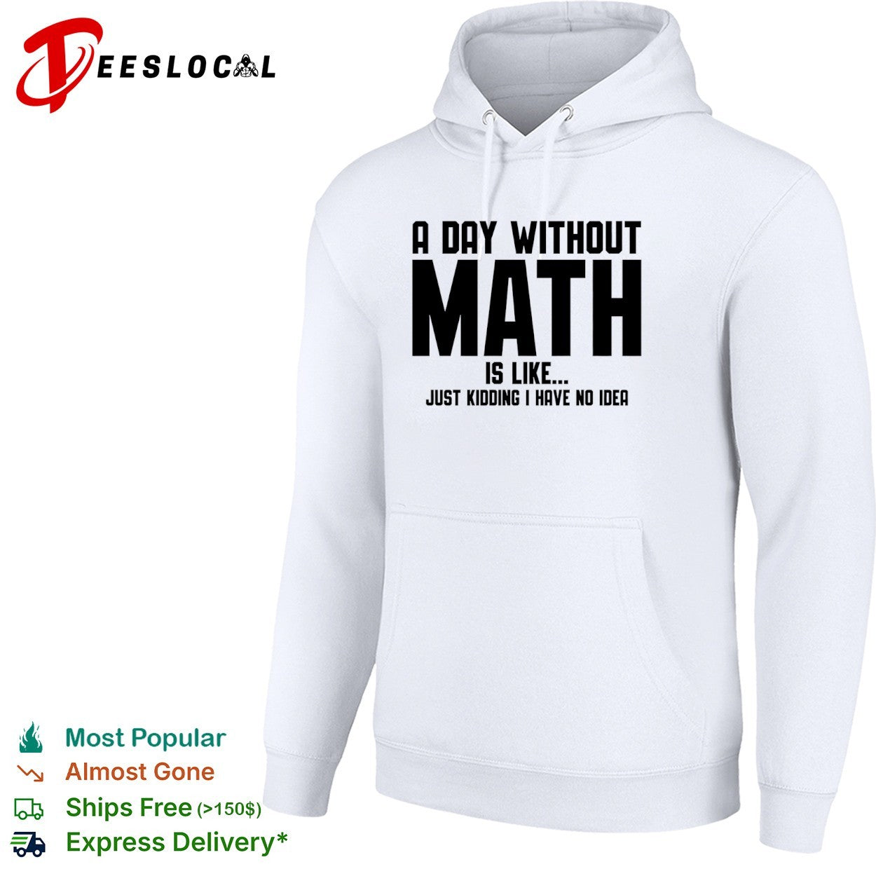 A Day Without Math Is Like Just Kidding I Have No Idea Shirt