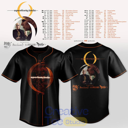 A Perfect Circle World Tour 2026 Baseball Jersey