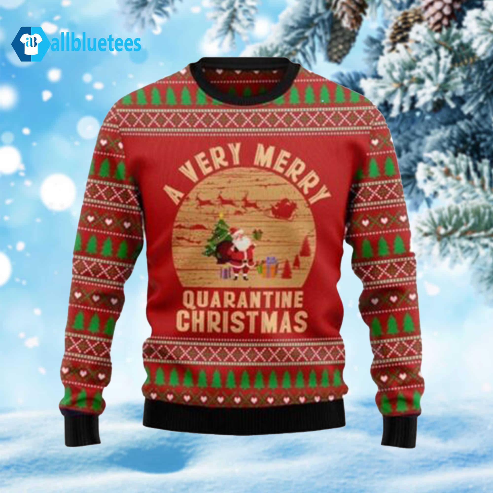 A Very Merry Quarantine Christmas Ugly Sweater