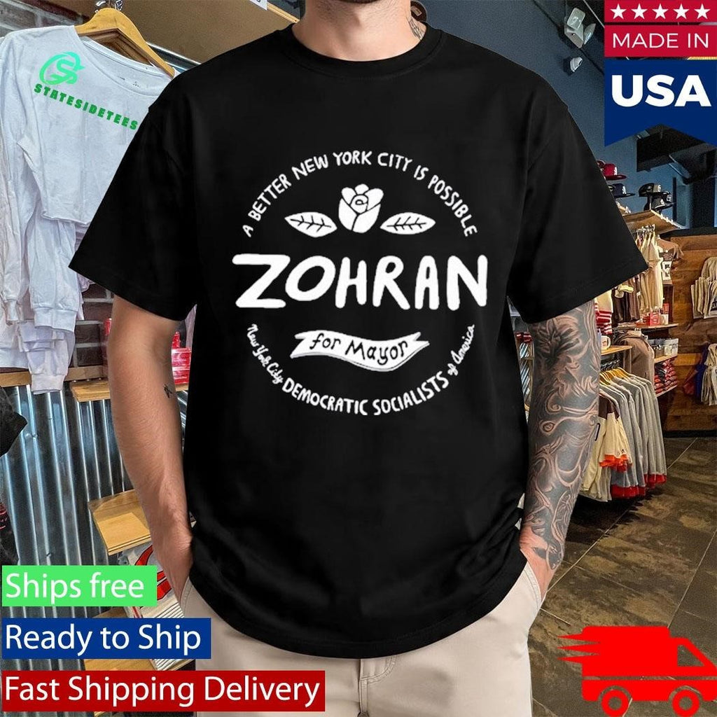 A better New York City Is Possible Zohran For Mayor Logo RED Shirt