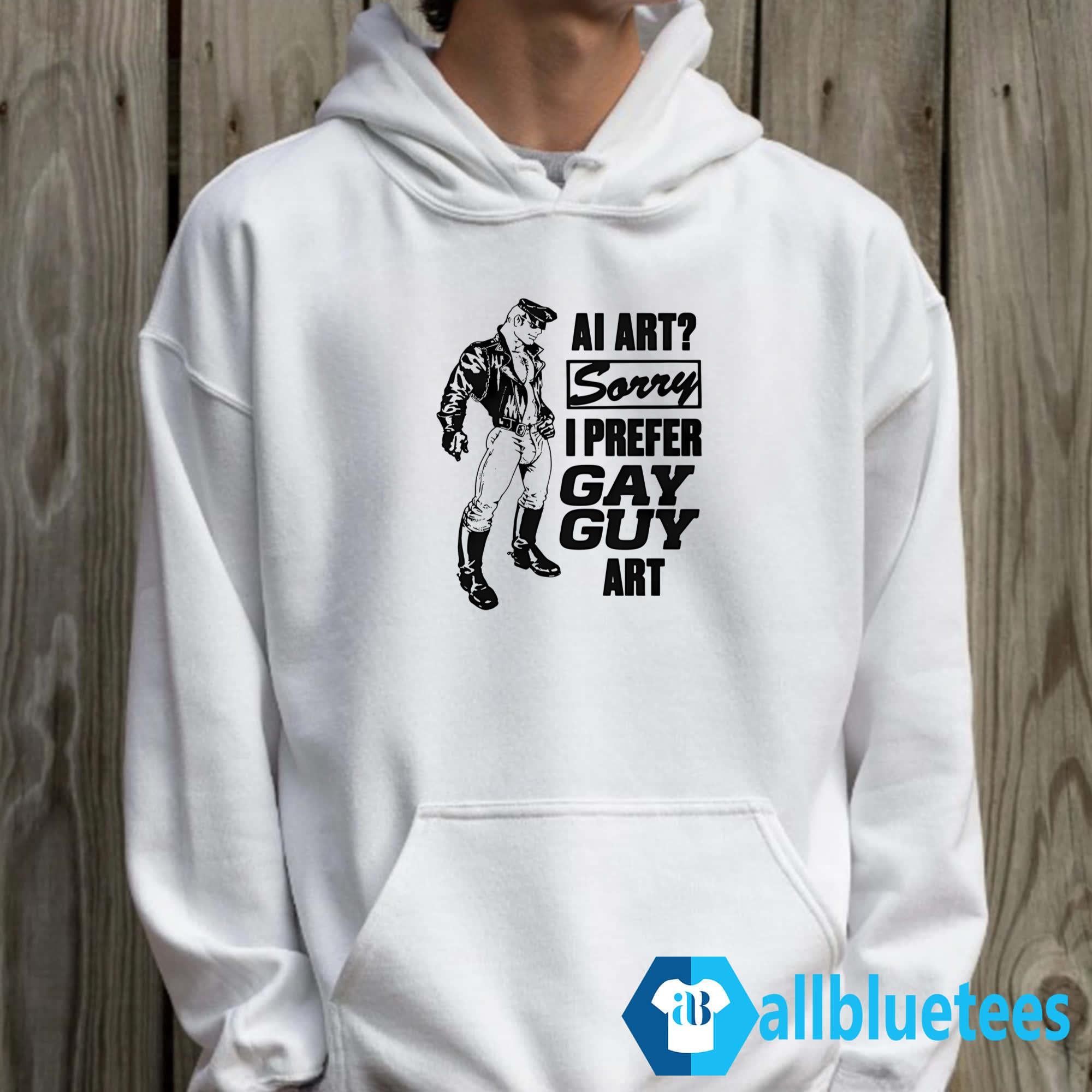 AI Art Sorry I Prefer Gay Guy Art Shirt