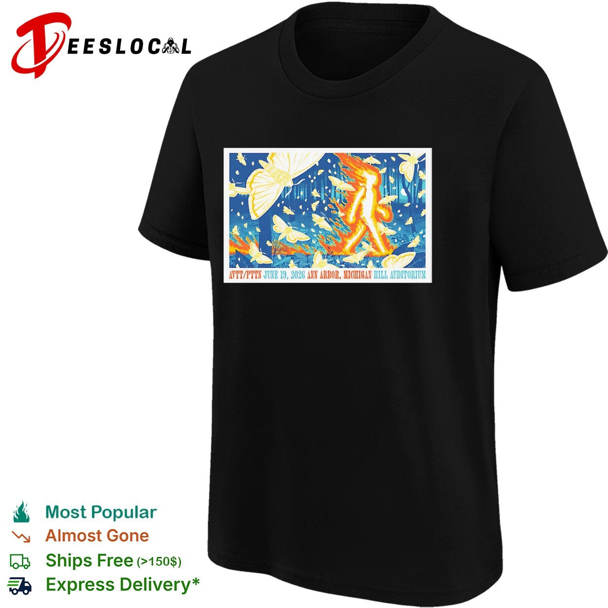 AVTT PTTN Ann Arbor Michigan Hill Auditorium shirt