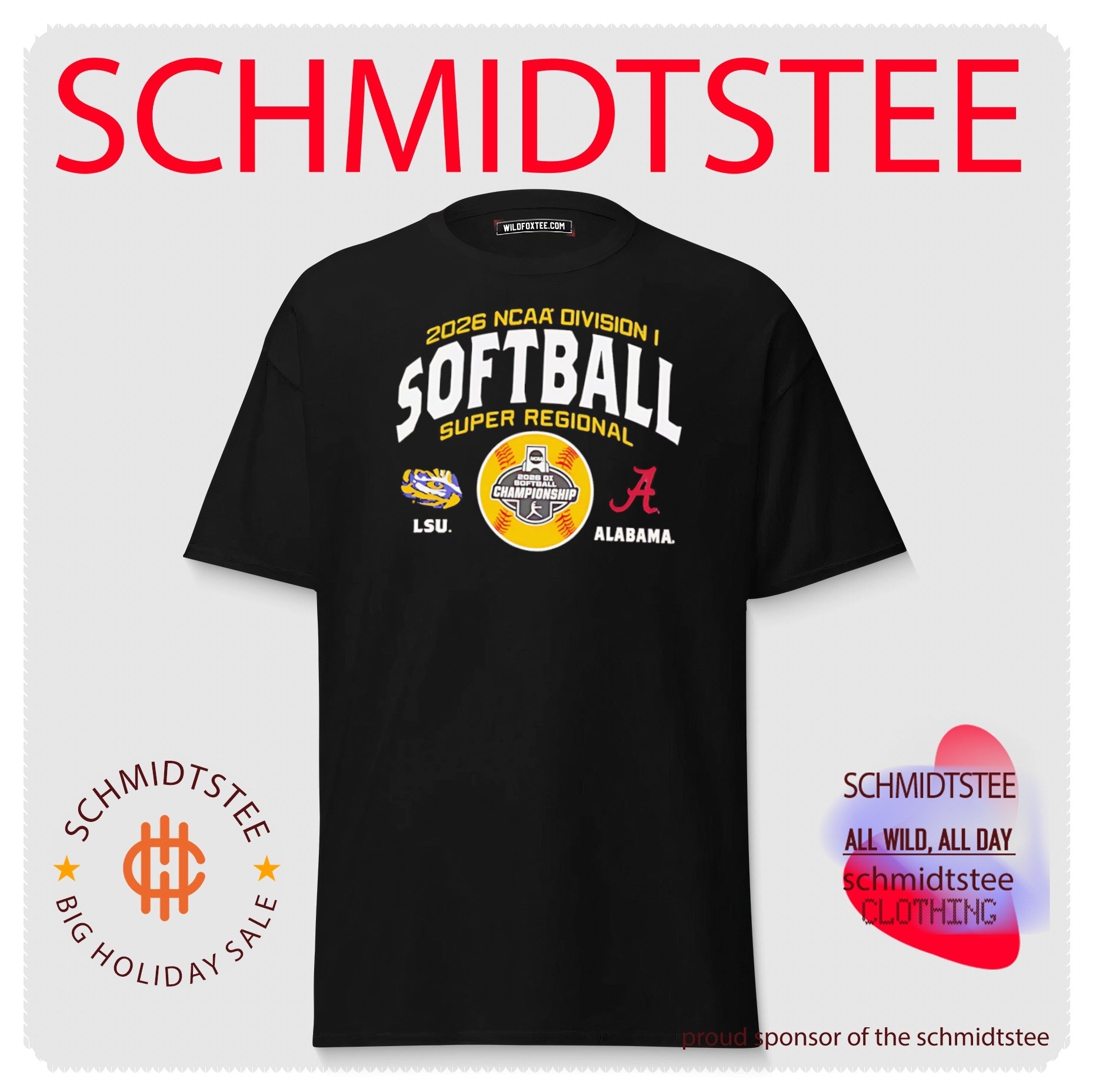 Alabama Crimson Tide vs. LSU Tigers 2026 NCAA Softball Super Regional Matchup shirt