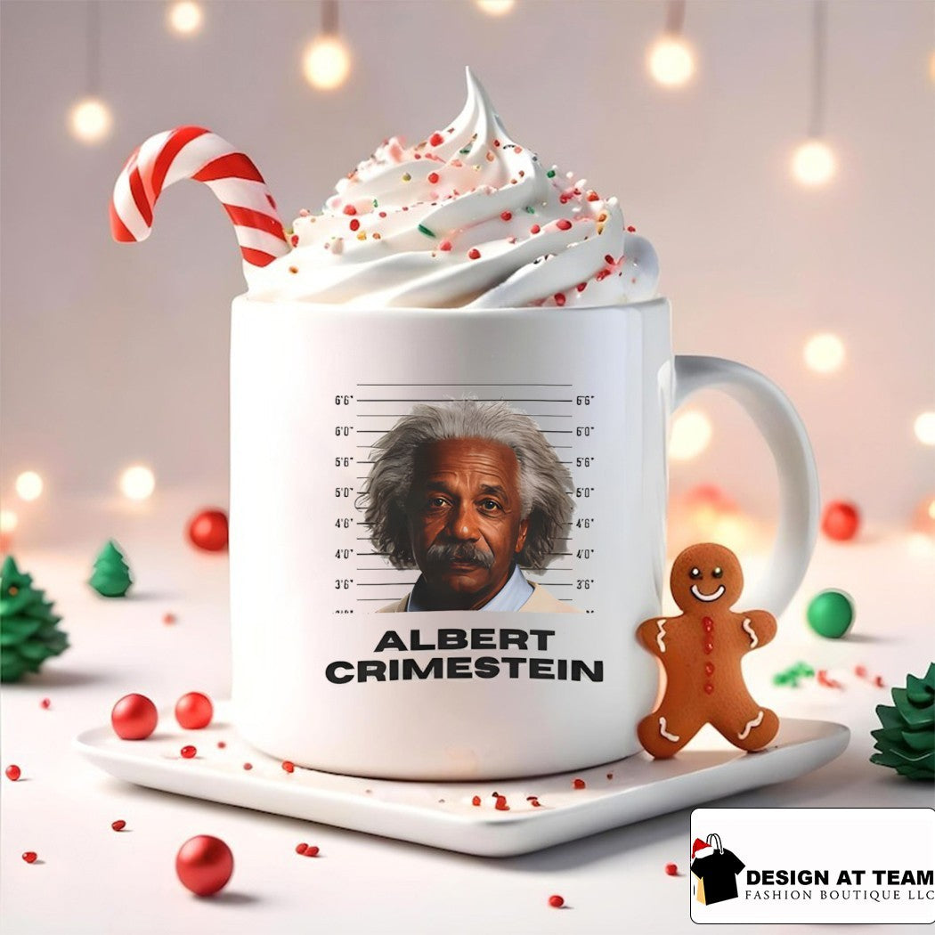 Albert Crime Stein Albert Einstein mugshot shirt