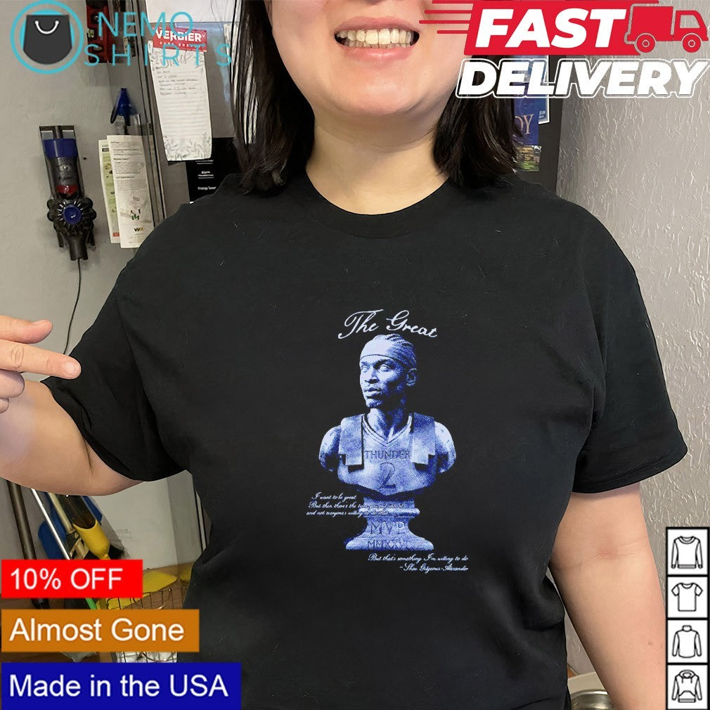 Alexander the Great Shai Gilgeous-Alexander back to back MVP shirt