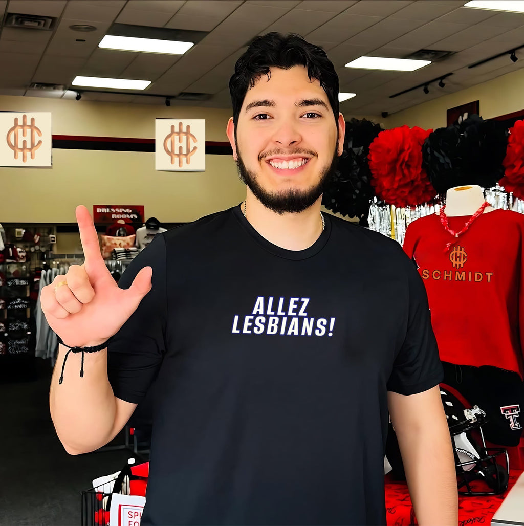 Allez Lesbians text shirt