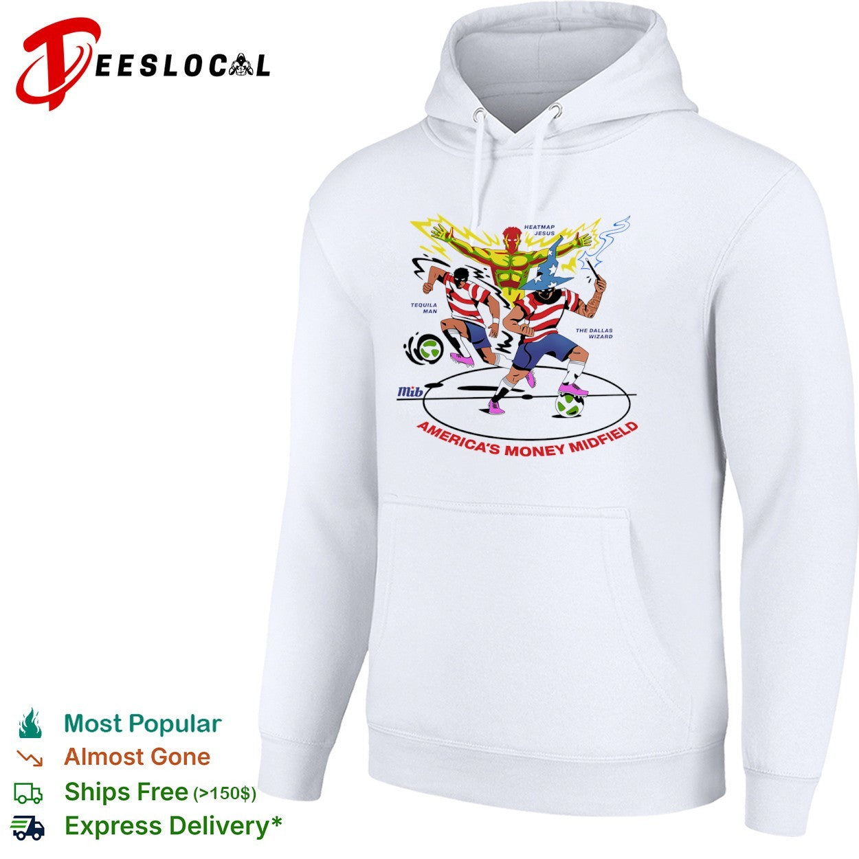 America money midfield soccer players heatmap Jesus tequila man the Dallas wizard shirt