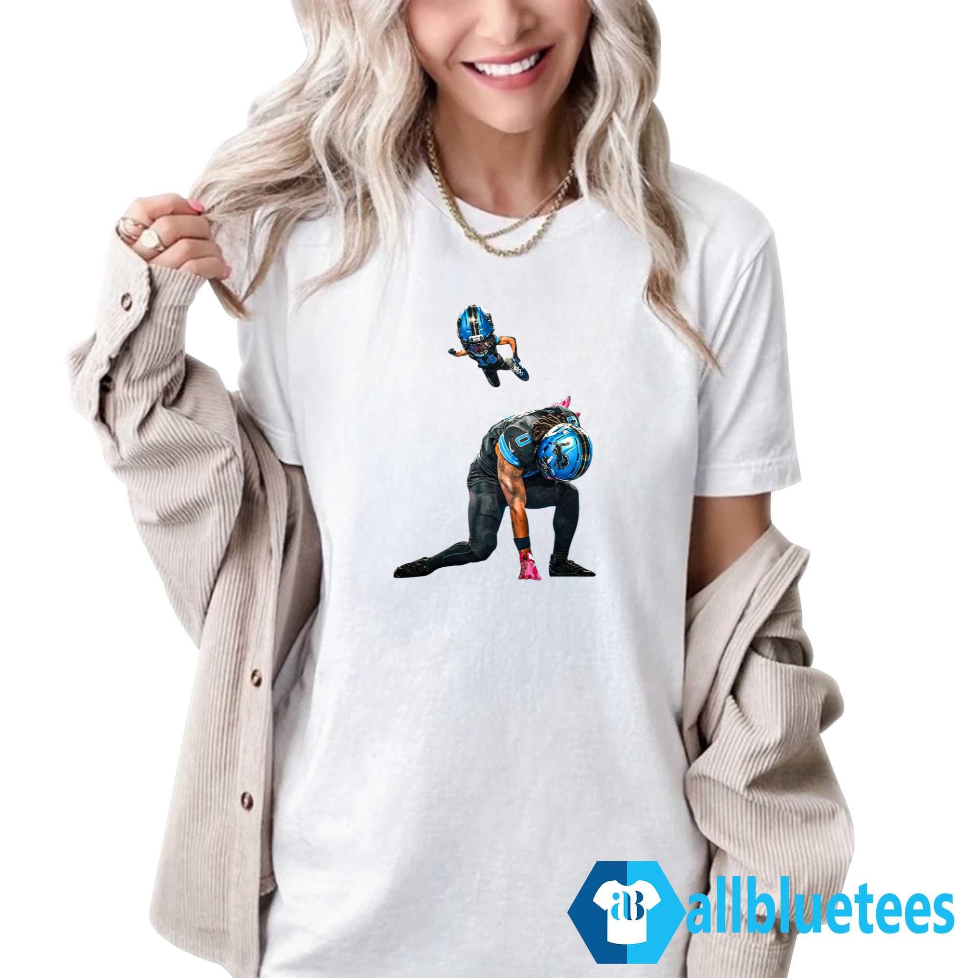 Amon Ra St. Brown And RB Jahmyr Gibbs Pulled Off A Super Hero Funny Shirt