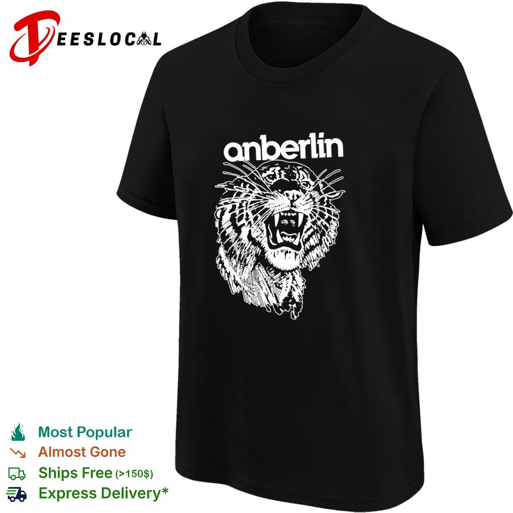 Anberlin band tiger head logo shirt