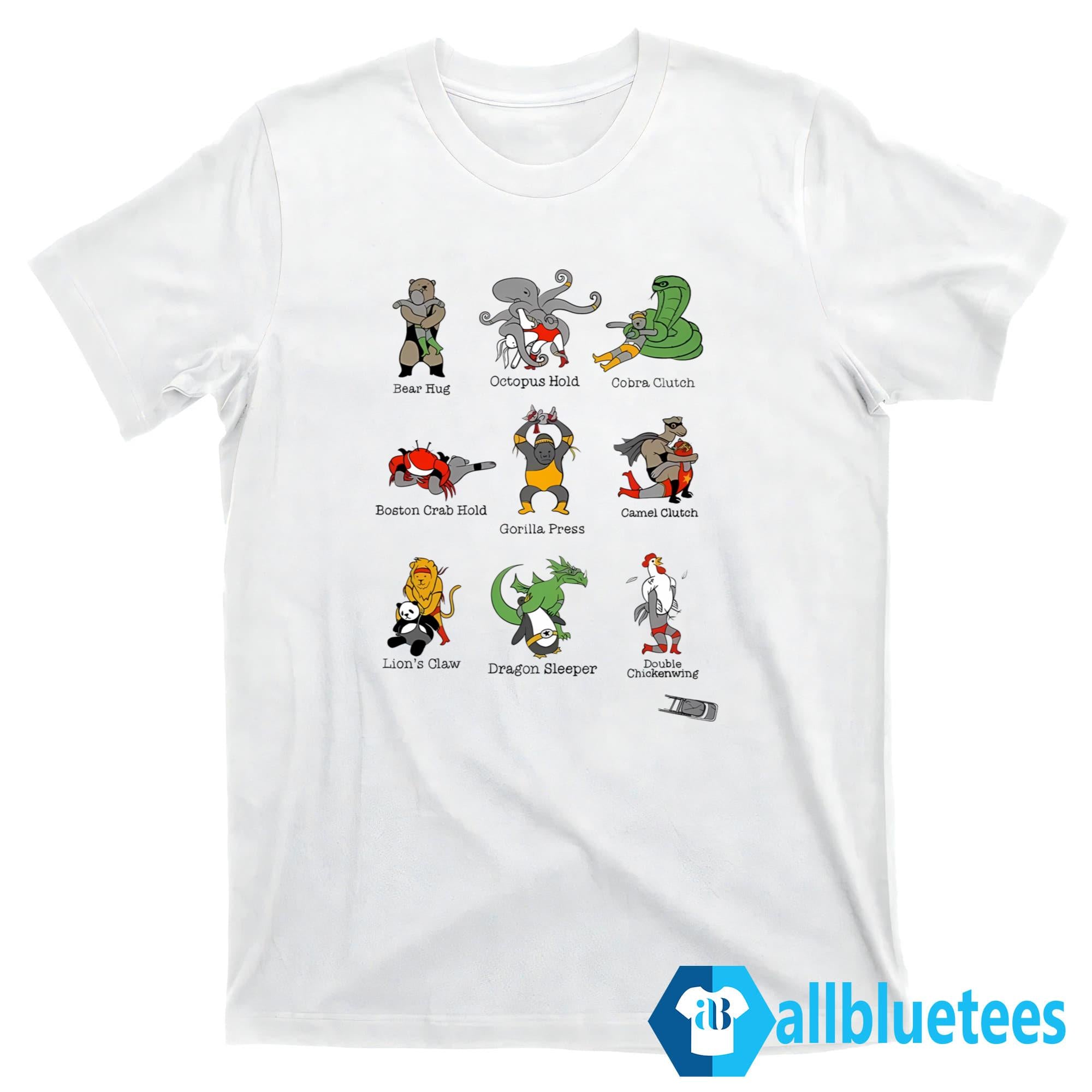 Animals Performing Wrestling Moves Named After Themselves Shirt