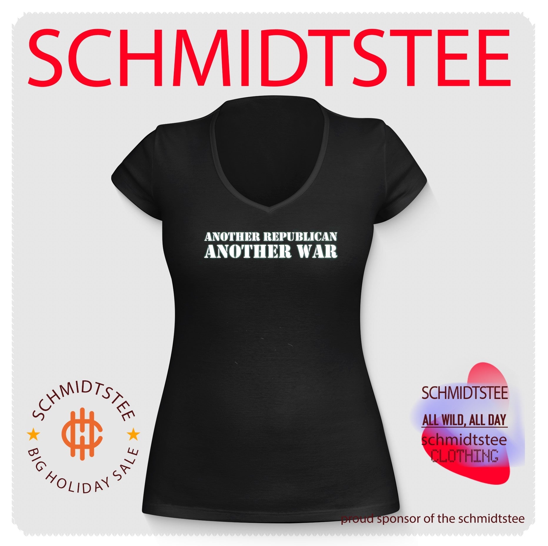 Another republican another war simple text shirt