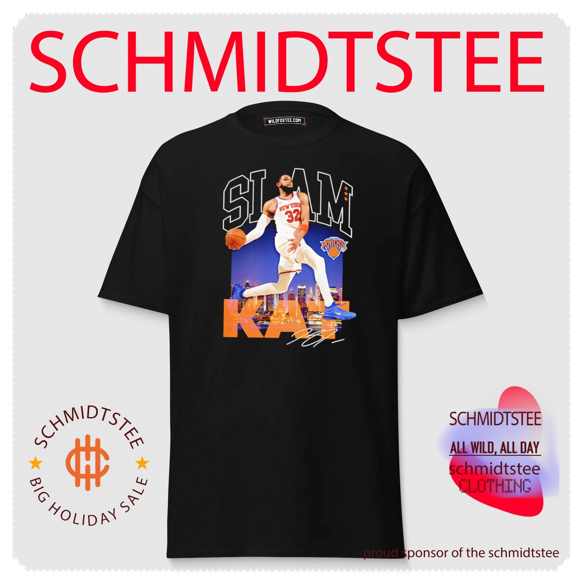 Anthony Towns New York Knicks Karl Slam skyline signature shirt