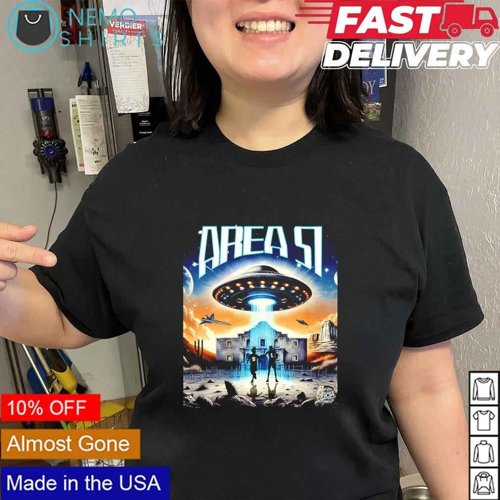 Area 51 alien UFO baseball players shirt