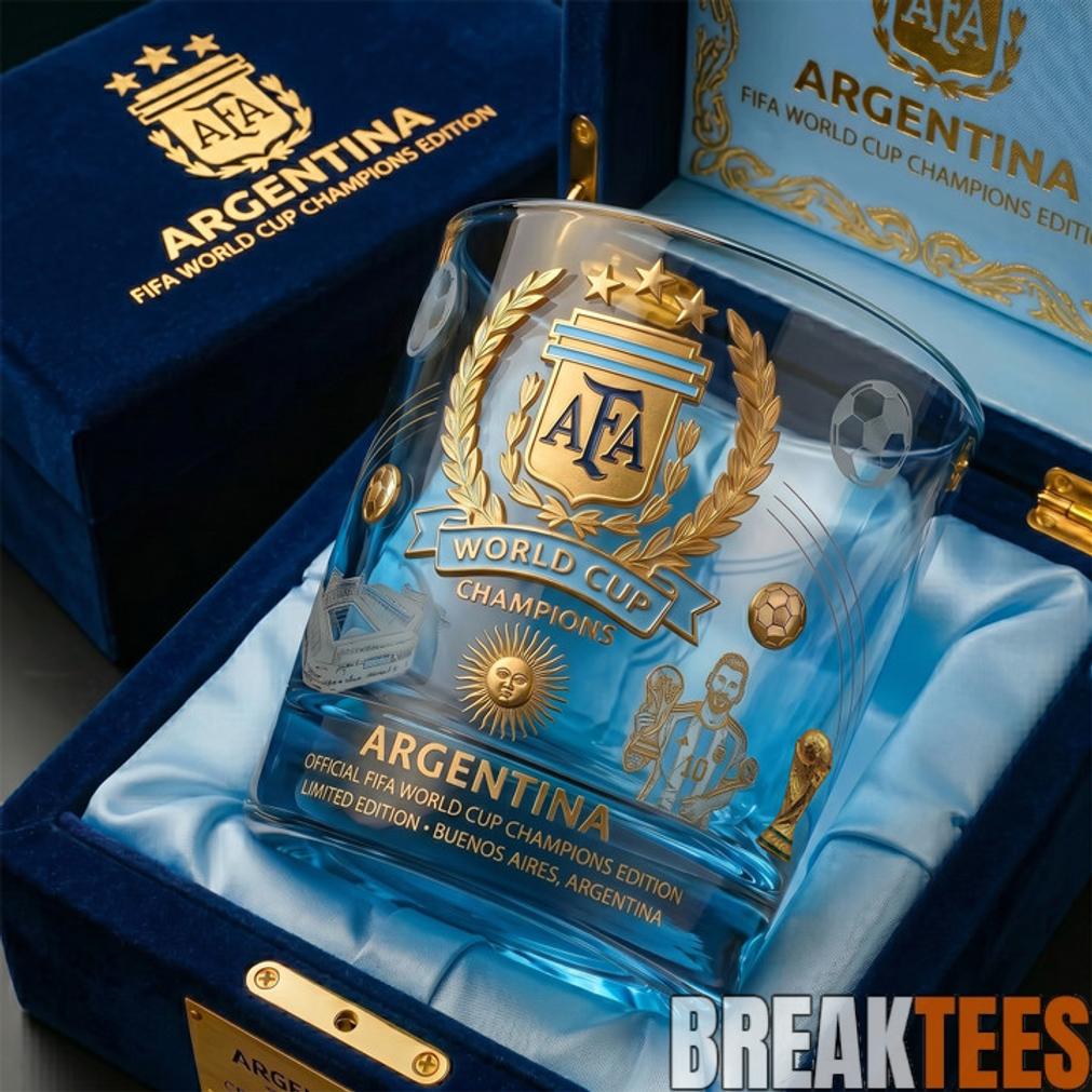 Argentina World Cup Champions Limited Edition Whiskey Glass
