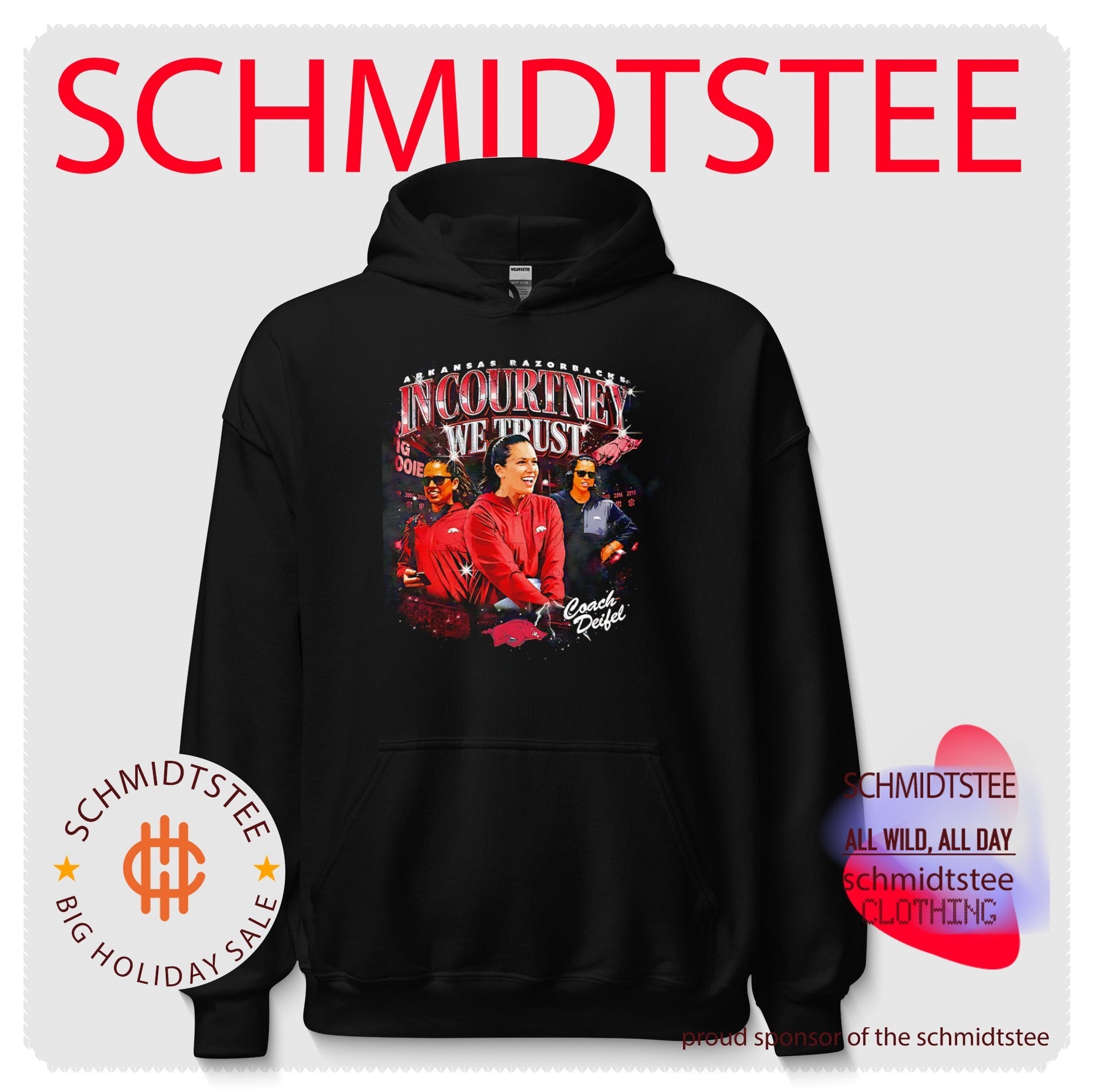 Arkansas Razorbacks in Courtney we trust coach Deifel Courtney Deifel shirt