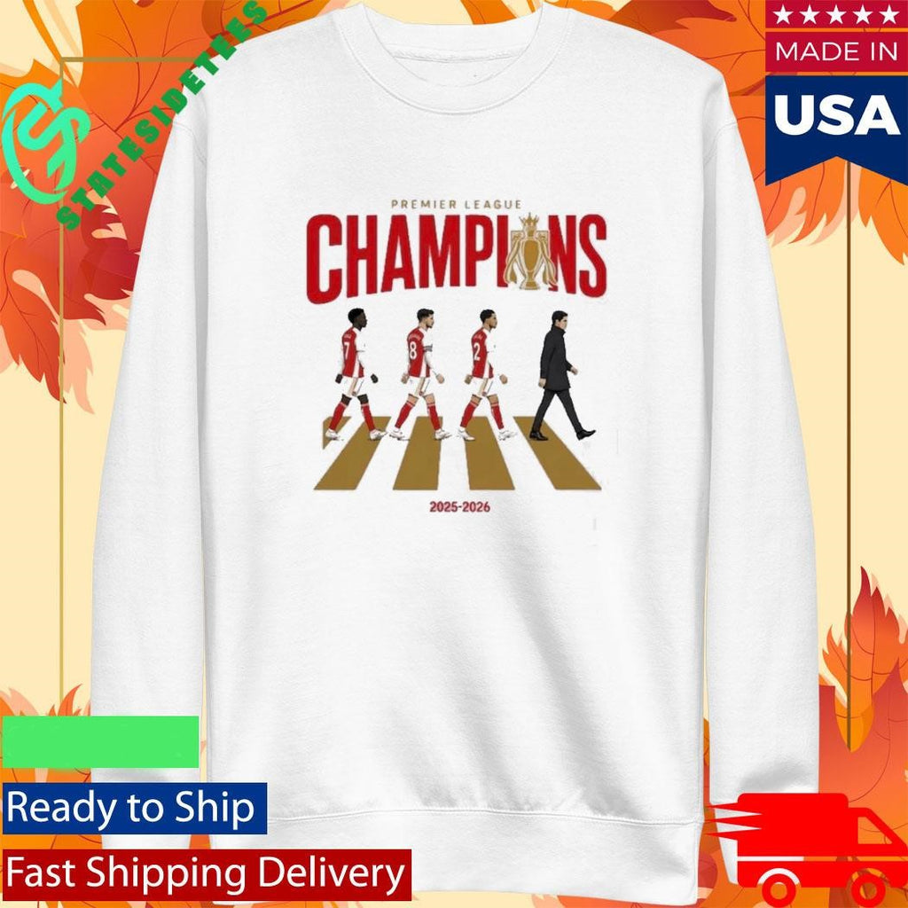 Arsenal FC 2025 2026 Premier League Champions Celebration Shirt